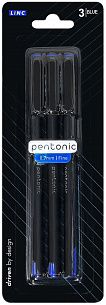 Набор шариковых ручек LINC PENTONIC, 0,7 мм, 3 шт., синий