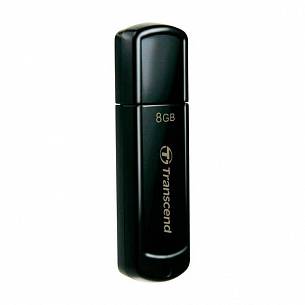 Флэш-память TRANSCEND JET FLASH 350 RETAIL 8 Гб USB 2.0 черный