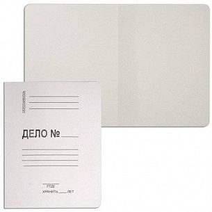Папка-обложка ЭВРИКА ДЕЛО А4 немелованный картон 360 г/м2 белая