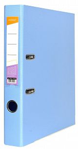 Папка-регистратор INFORMAT 55 мм двухстороннее покрытие PVC, голубая