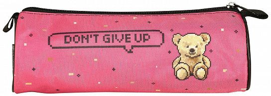 Пенал-тубус 1 отделение Schoolformat PIXEL BEAR 210х65х65 мм картон, полиэстер