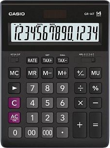 Калькулятор CASIO GR-14T-W-EP 14 разр. расчет налогов бухгалтерский