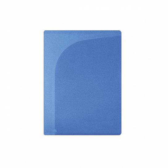 Папка-уголок inФОРМАТ А4, прозрачный пластик 150 мкм, синяя