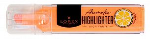 Маркер текстовый LOREX Aromatic RICH FRUIT.NEON 1—3,5 мм, оранжевый, скошенный
