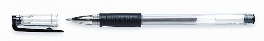 Ручка гелевая COMFORT 0,7 мм черная резиновый грип