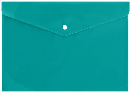 Пластиковый конверт INFORMAT А4, на кнопке, непрозрачный 150 мкм, зеленый