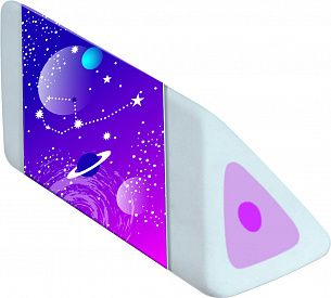 Ластик MAPED COSMIC KIDS пластик 17×54×19 мм треуг. ассорти карт. держатель индив.штрих-код