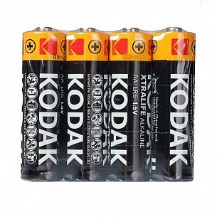 Батарейки KODAK XTRALIFE AA LR6 алкалиновые 1,5V 4 шт в спайке