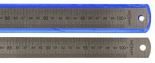 Линейка INFORMAT 100 см металлическая в чехле ПВХ с европодвесом