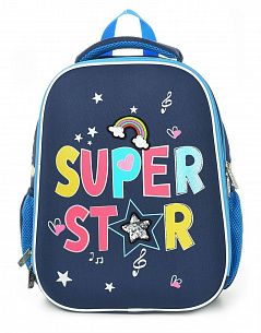 Рюкзак Schoolformat Super girl, модель ERGONOMIC LIGHT, жесткий каркас, двухсекционный, 38х30х18 см, 19,8л, для девочек