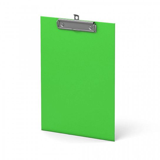 Планшет ErichKrause NEON А4 с зажимом, ламинированный картон, зеленый