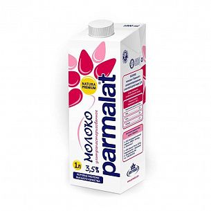 Молоко, 1 л, PARMALAT, 3,5%,  картонная упаковка