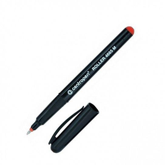 Ручка-роллер ERGO Cap off 0,6 мм красная треугольный корпус