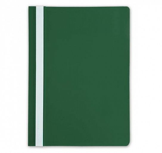 Папка-скоросшиватель LITE А4, зеленая, пластик 110 мкм, карман для маркировки
