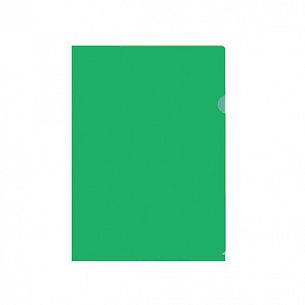 Папка-уголок inФОРМАТ А4, прозрачный пластик 150 мкм, зеленая