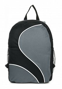 Рюкзак Creativiki SPORT BASIC 20 л, 41х30х16 см, мягкий, 1 секционный, универсальный, черно-серый