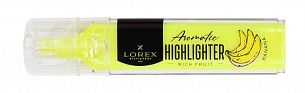 Маркер текстовый LOREX Aromatic RICH FRUIT.NEON 1—3,5 мм, желтый, скошенный