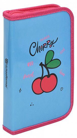 Пенал односекционный Schoolformat CHERRIES 190х115 мм