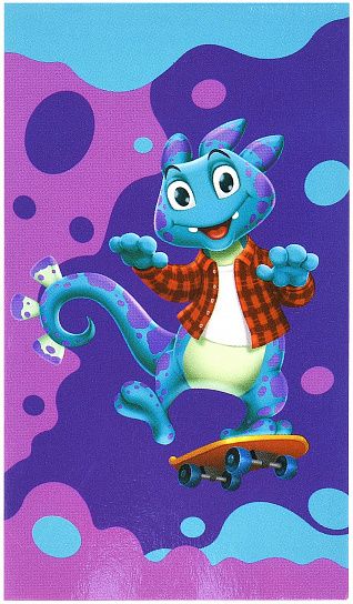 Блокнот А7 40 л. клетка Schoolformat SMART DINO склейка, мелованный картон, сплошной Уф-лак