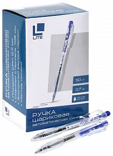 Ручка шариковая автоматическая LITE, 0,7 мм, синяя