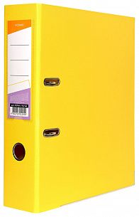Папка-регистратор INFORMAT 75 мм двухстороннее покрытие PVC, желтая