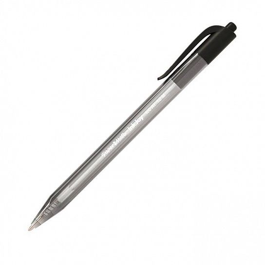 Ручка шариковая, автоматическая, PAPER MATE INK JOY 100 RT, 0,7 мм, черный, круглый корпус