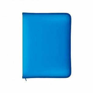 Папка на молнии ЛАСПИ-М А4 пластик 500 мкм голубая