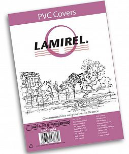 Обложка для переплета Lamirel А4 пластик 200 мкм дымчатый 100 шт/упак
