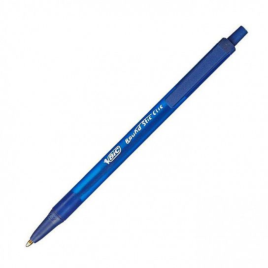 Ручка шариковая автоматическая ROUND STIC CLIC 1 мм синяя