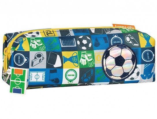 Пенал-косметичка 1 отделение Tiger FUN TIME ЧМ ПО ФУТБОЛУ 200х70х70 мм разноцветный, ткань