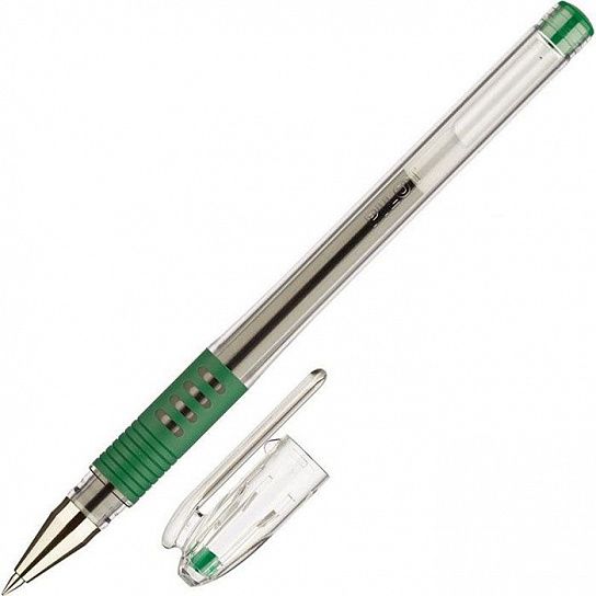 Ручка гелевая G-1 GRIP 0,5 мм зеленая резиновый грип