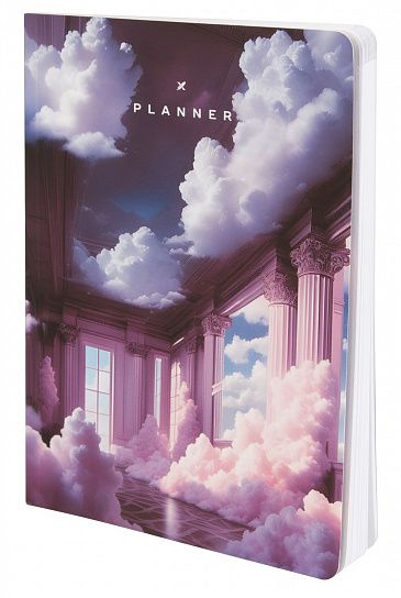Планер недатированный LOREX ROOM CLOUDS 145х205 мм 72 л. с дизайном мягкая обложка, мелованный картон, soft touch