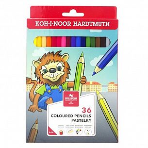 Набор цветных карандашей Koh-I-Noor LION 3555 36 цв., в картонной упаковке