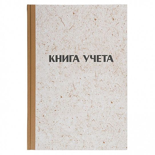 Книга учета LITE А4, 144 л, клетка с нумерацией, блок газетный 45 г/м2, твердая обложка, вертикальная