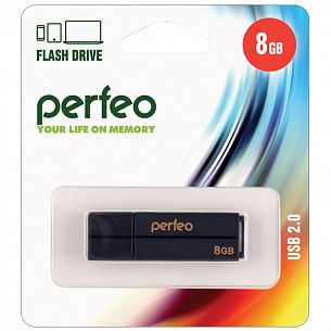 Флэш-память PERFEO C01G2 8 Гб USB 2.0 черный