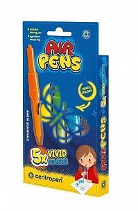 Фломастеры воздушные CENTROPEN AIR PENS VIVID COLOURS  5 цветов