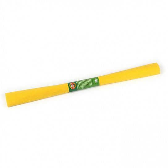 Бумага цветная крепированная KOH-I-NOOR  желтая 50х200 см, 32 г/м2 в рулоне