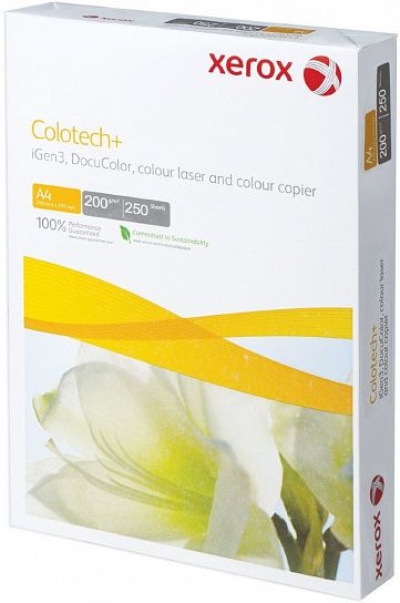 Бумага для полноцветной лазерной печати Xerox Colotech Plus А4 200 г/м2 250 л.