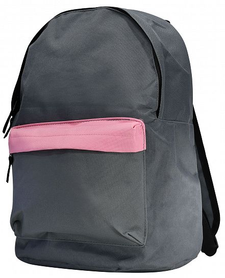 Рюкзак Creativiki STREET BASIC 17 л, 40х28х15 см, мягкий, 1 секционный, женский, серо-розовый