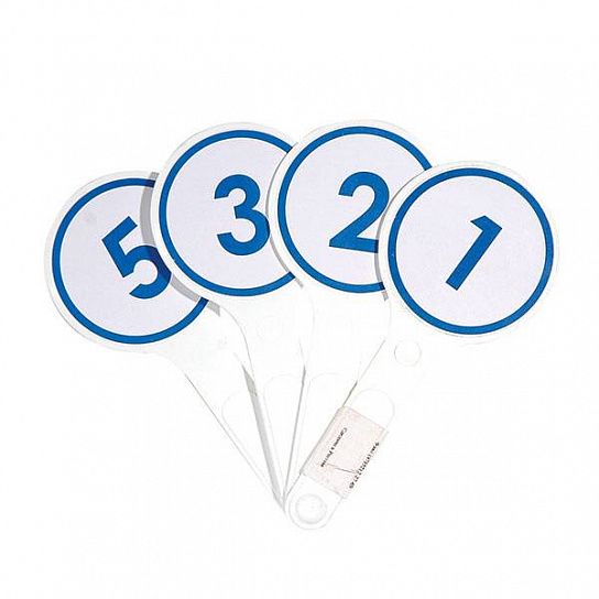 Касса-веер цифр от 1 до 10 GLOBUS 5 элементов