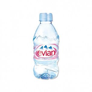 Вода минеральная Evian ПЭТ 0,33л негаз.