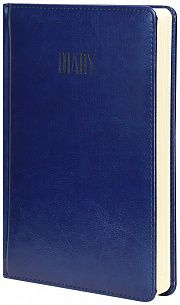 Ежедневник А5 недатированный INFORMAT ИДЕЯ 176 листов синий, твердая обложка с тиснением, с закладкой-ляссе