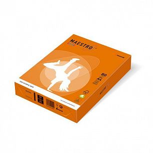 Бумага цветная MAESTRO COLOR оранжевая (80 г/м2, А4, 500 л.)