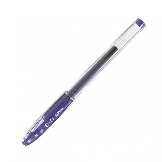 Ручка гелевая G-3 0,38 мм синяя резиновый грип
