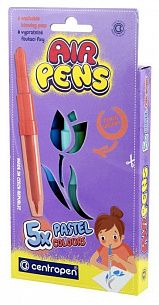 Фломастеры воздушные CENTROPEN AIR PENS PASTEL COLOURS  5 цветов