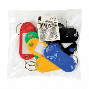 Брелоки для ключей LITE, цвет ассорти, пластик, 10шт