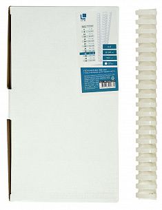 Пружина для переплета LITE 32 мм пластик А4 белый 50 шт/упак