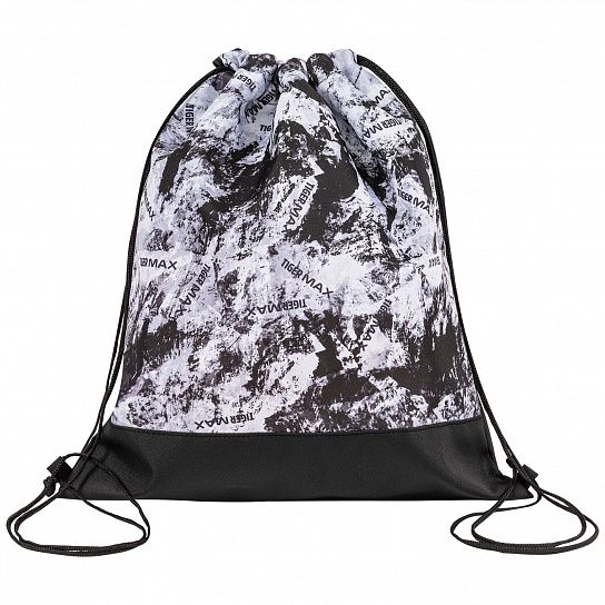 Мешок для обуви Tiger MAX MOUNTAIN 40х34 см, черно-белый, 1 отделение, для мальчиков
