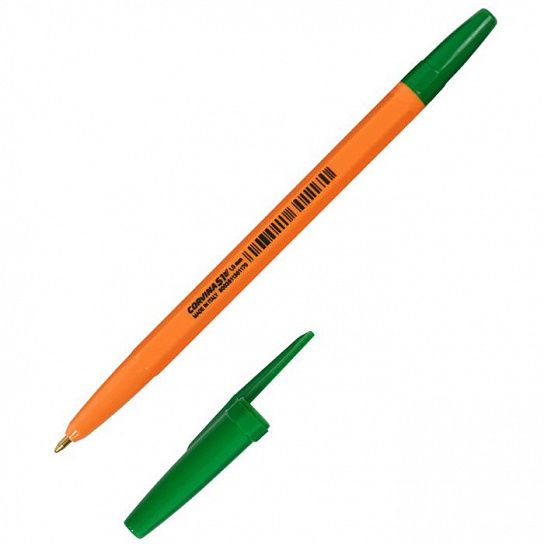 Ручка шариковая CORVINA 51 VINTAGE, 1мм, зеленый, оранжевый шестигранный корпус