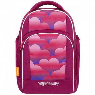 Рюкзак TIGER RAINBOW PINK CLOUDS 20 л 39x31x23 см ткань молния для девочек